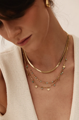 Thurston & Lovey Bianca Snake Chain Necklace