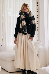 Mamapapa Scarf Checkers Black