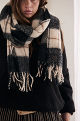 Mamapapa Scarf Checkers Black