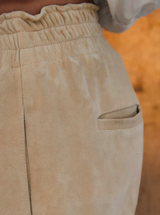Mamapapa Forte Suede Pants, Beige