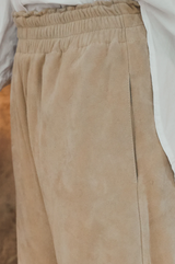 Mamapapa Forte Suede Pants, Beige