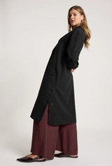 Eb&Ive Sable Hood Coat, Charcoal
