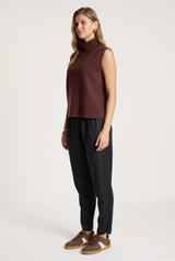 Eb&Ive Zala Knit Vest, Mahogany