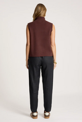 Eb&Ive Zala Knit Vest, Mahogany