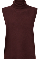 Eb&Ive Zala Knit Vest, Mahogany
