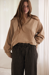 Mamapapa Fennel Corduroy Shirt, Chocolate