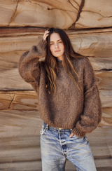 Mamapapa Milka Mohair Cardigan, Chocolate