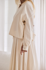 Mamapapa Fennel Corduroy Shirt, Offwhite
