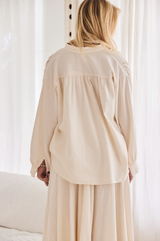 Mamapapa Fennel Corduroy Shirt, Offwhite