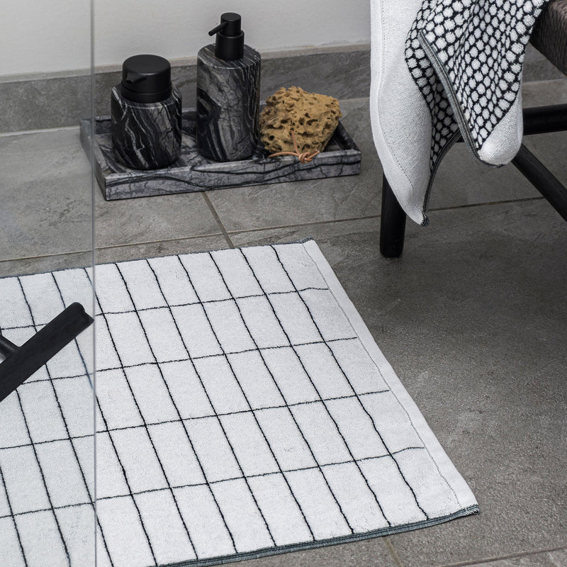 Mette Ditmer Tile  Towel, Black & White
