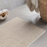 Mette Ditmer Tile Stone Towel, Sand/Off-white