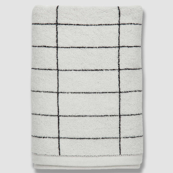 Mette Ditmer Tile  Towel, Black & White