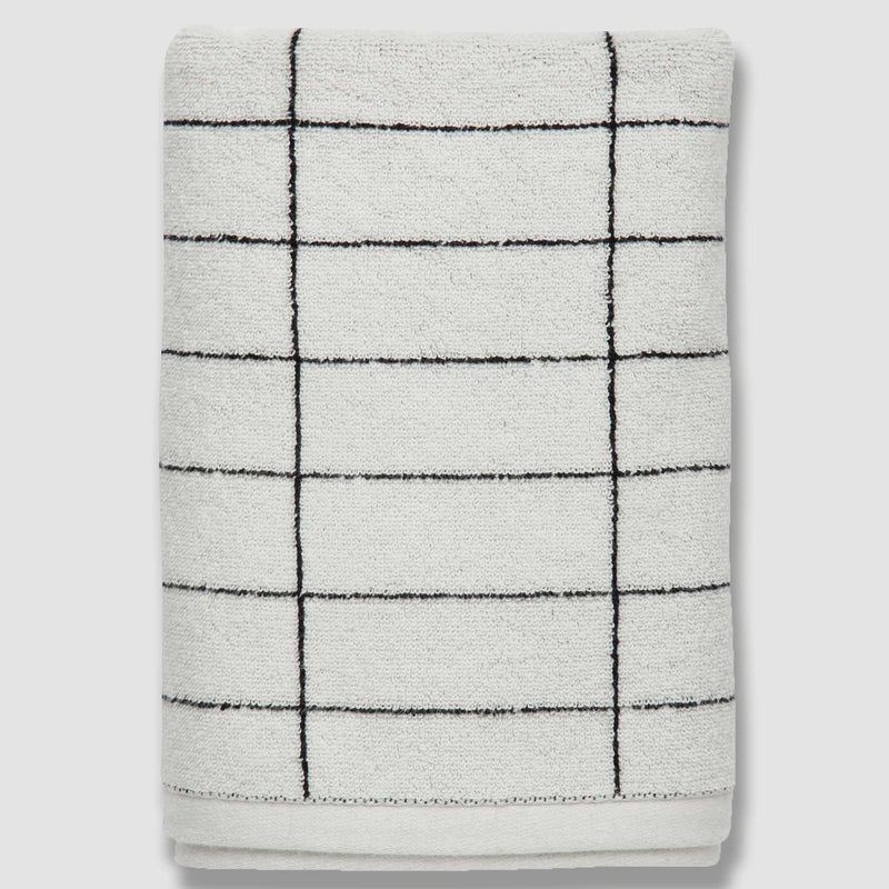 Mette Ditmer Tile  Towel, Black & White