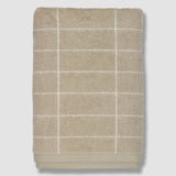 Mette Ditmer Tile Stone Towel, Sand/Off-white