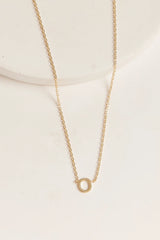 Thurston & Lovey Initial Necklace, gold