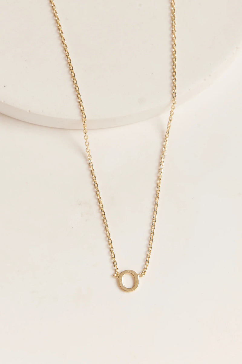 Thurston & Lovey Initial Necklace, gold