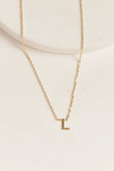 Thurston & Lovey Initial Necklace, gold