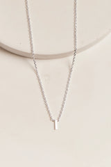 Thurston & Lovey Initial Necklace, silver