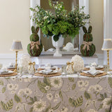 Georgie's Floral Grey & Moss Table Cloth