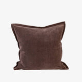 Eadie Evelyn Velvet Cushion, Mink