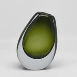 Saronne Handblown Glass Vase, Green