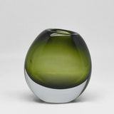 Syllene Handblown Glass Vase, Green