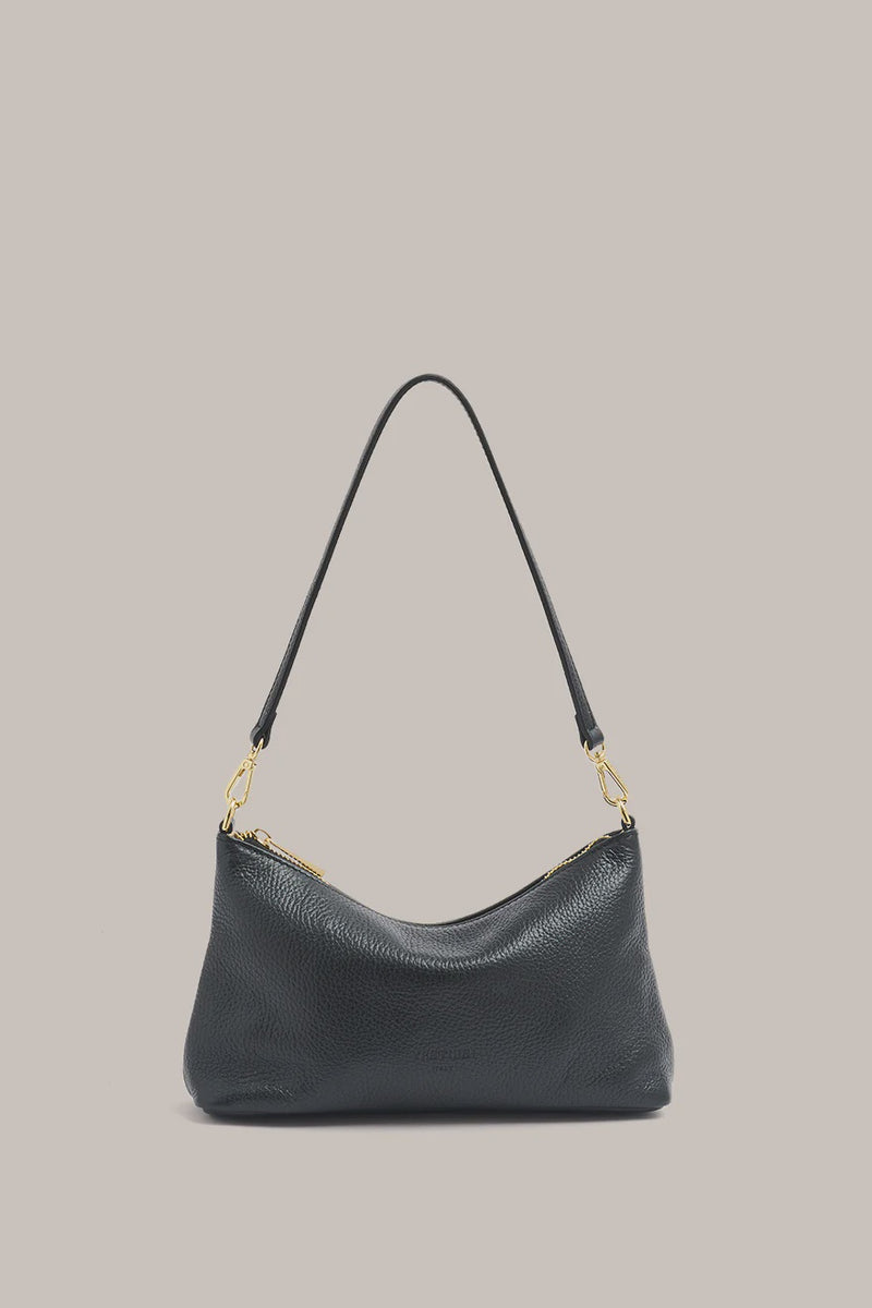 Vestirsi Ashley Black Leather Crossbody Bag
