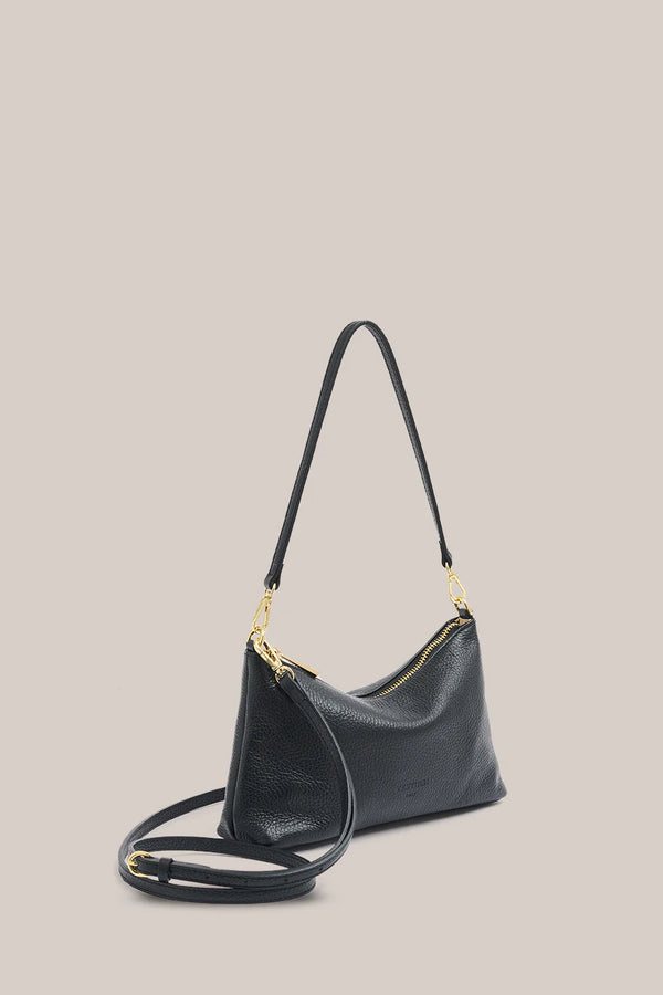 Vestirsi Ashley Black Leather Crossbody Bag