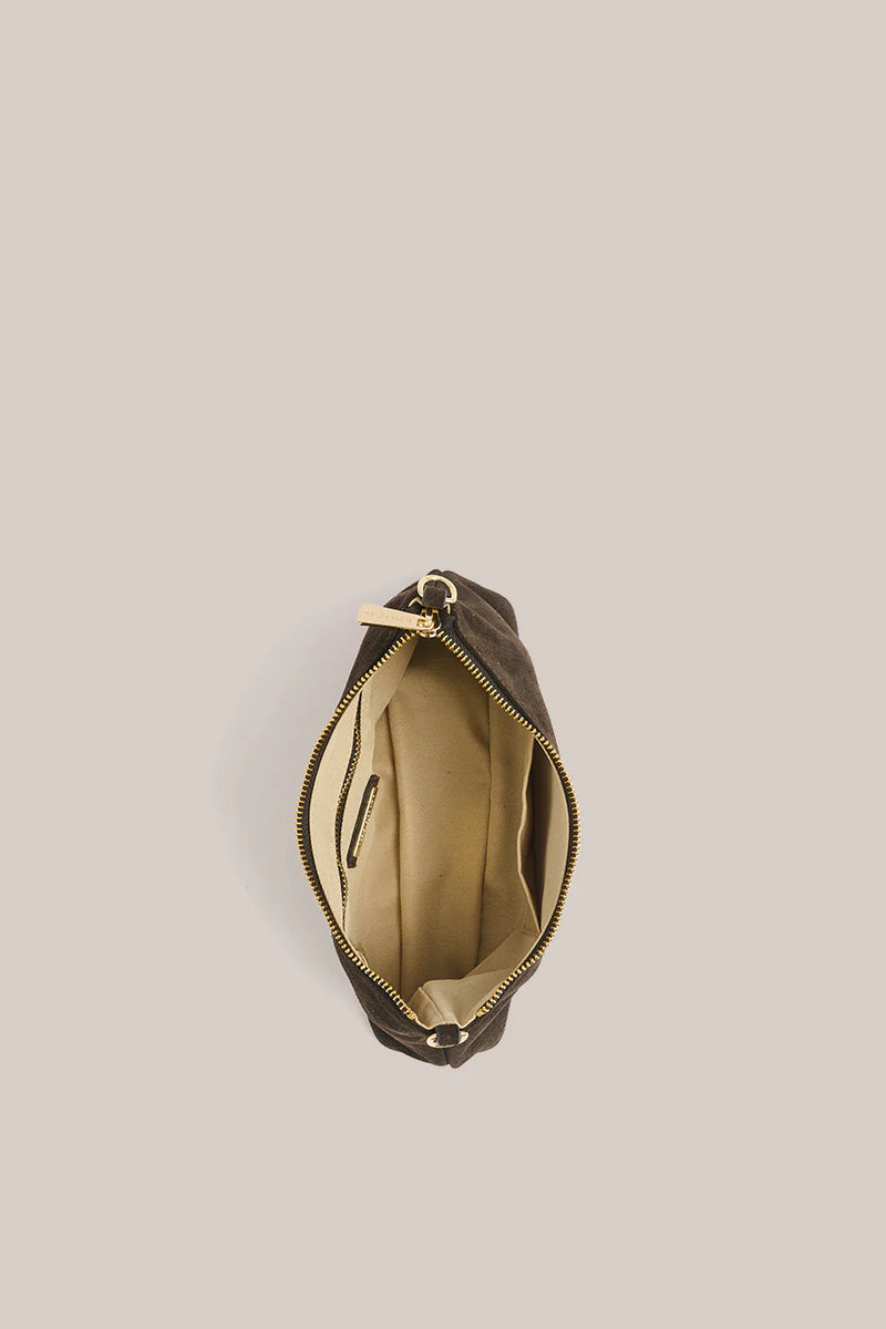 Vestirsi Savannah Brown Suede Hobo Bag