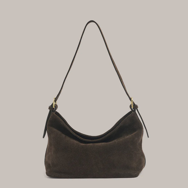 Vestirsi Eden Dark Chocolate Suede Bag