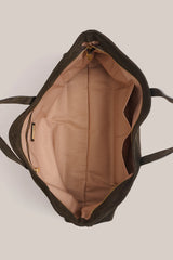 Vestirsi Mia Dark Chocolate Suede Slouchy Tote