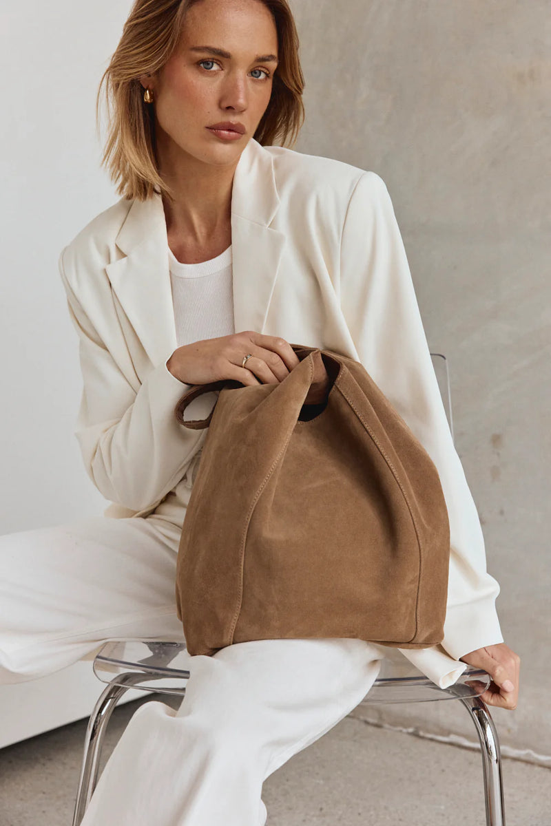 Vestirsi Sienna 2.0 Brown Suede Hobo