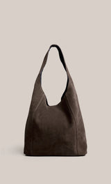 Vestirsi Sienna 2.0 Dark Chocolate Suede Hobo