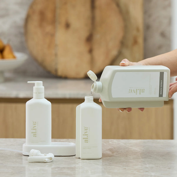 Al.ive Kitchen Bench Spray Refill, Lemon Myrtle & Honeydew