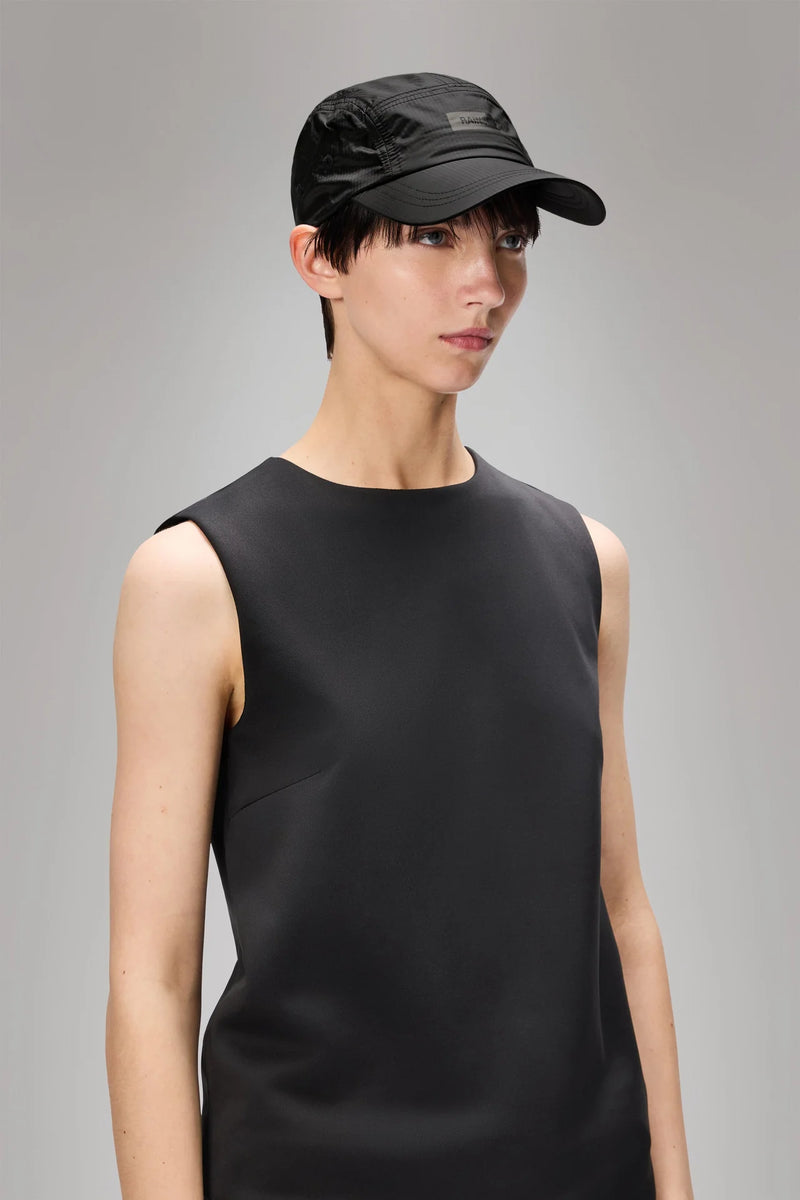 Rains 5 Panel Cap, Black