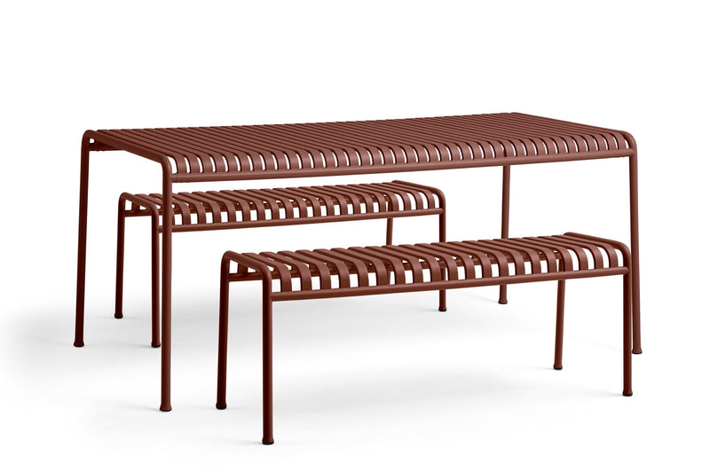 Hay Palissade Bench, Iron Red