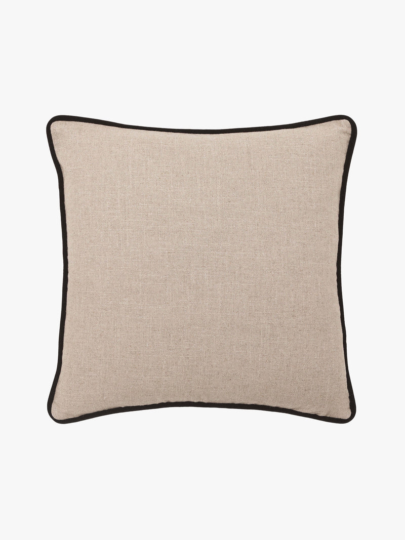 L&M Home Etro Black Piped Cushion