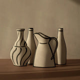 Ceramic Vase 'Morandi Bouteille' Black