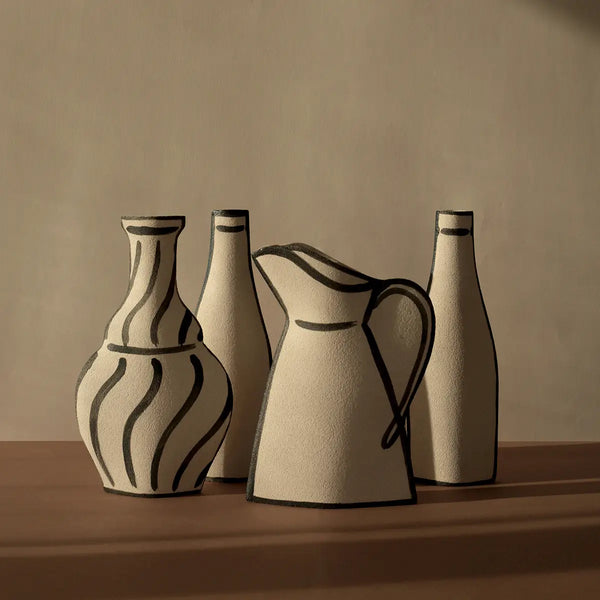 Ceramic Vase 'Morandi Pitcher' Black