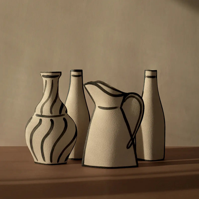 Ceramic Vase 'Morandi Bouteille' Black
