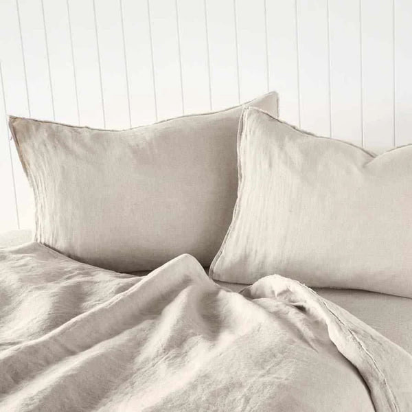 Eadie Lifestyle French Linen Duvet Cover, Natural