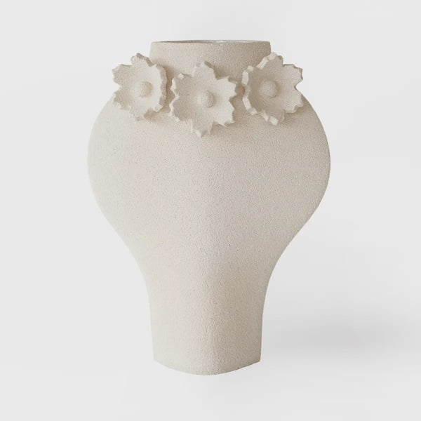 Ceramic Summer Vase 'Sculptural Flowers- Dal'