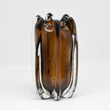 Noria Handblown Glass Vase, Brown