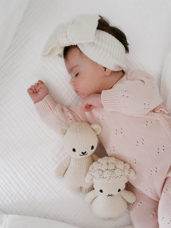Pointelle Romper, Baby Pink / NB
