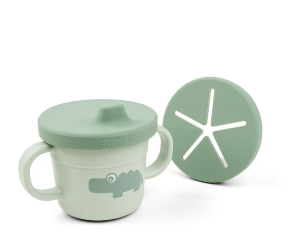 Foodie Spout & Snack Cup, Green