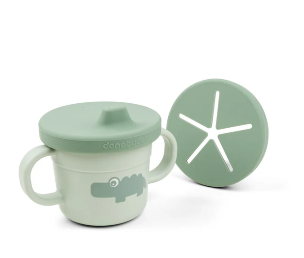 Foodie Spout & Snack Cup, Green