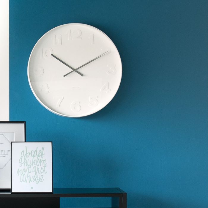 Mr White Wall Clock White