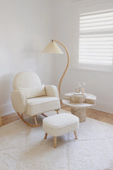 Nuage Pleated Floor Lamp, Natural Shade