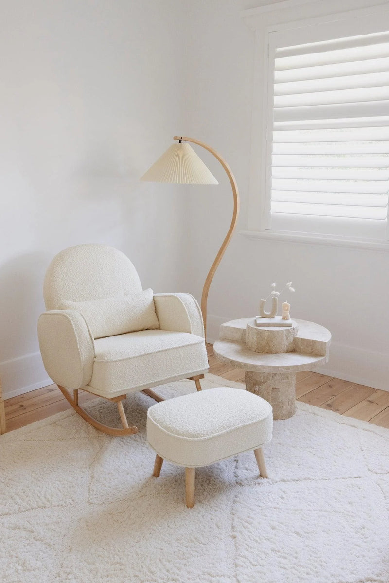 Nuage Pleated Floor Lamp, Natural Shade