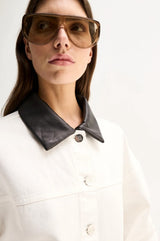 Elka Perkins Denim Jacket, Ivory